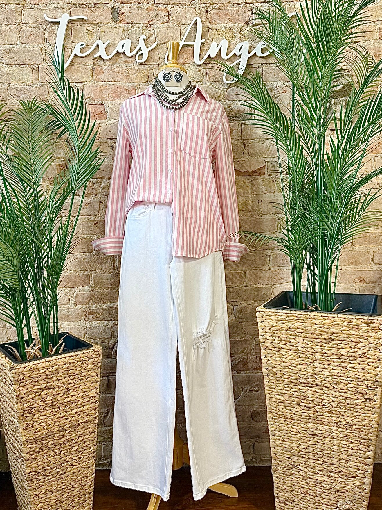 Soft Spoken Pink Striped Shirt