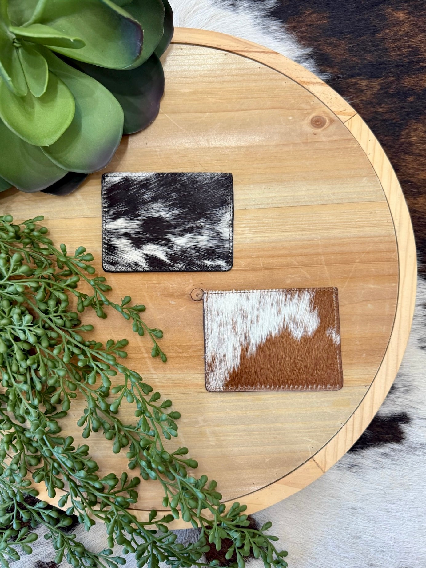 RESTOCK MYRA Cowhide Card Holders