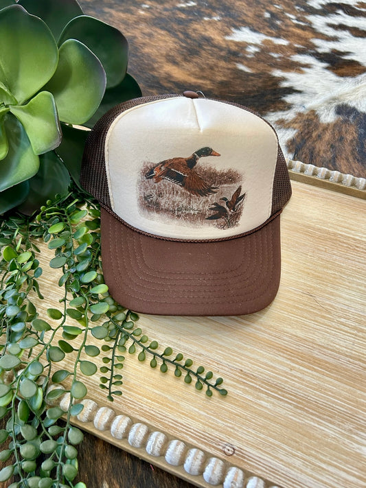 Mornin’ Sweet Mallard Brown Trucker Hat