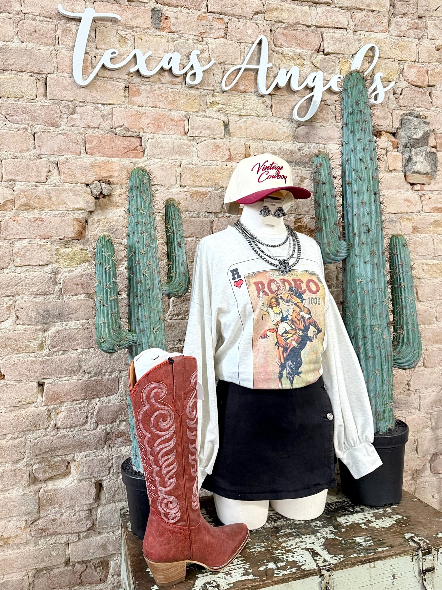 She’s Just A Rodeo Cowgirl Graphic Shirt