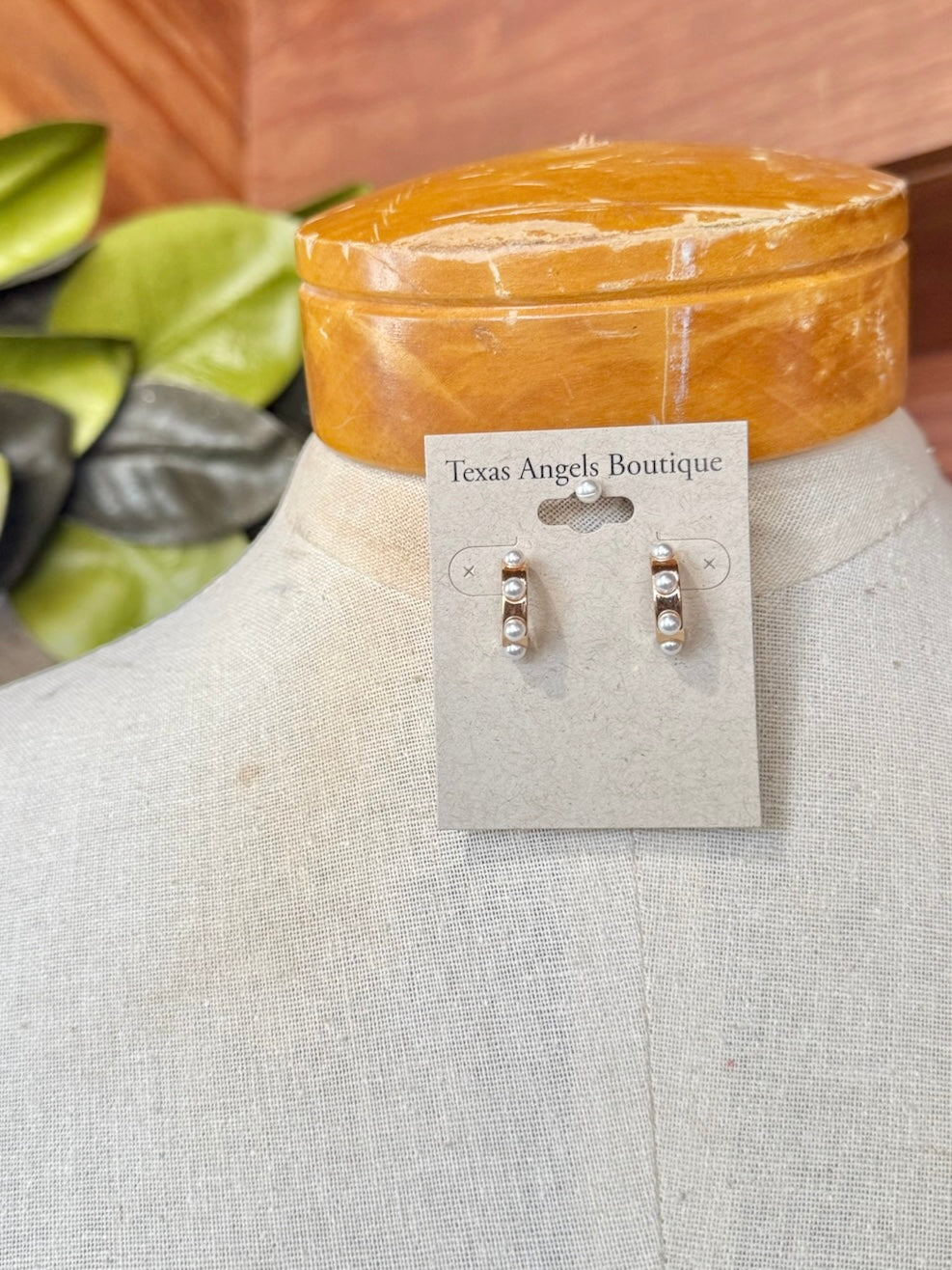 Pearl Hoop Earrings