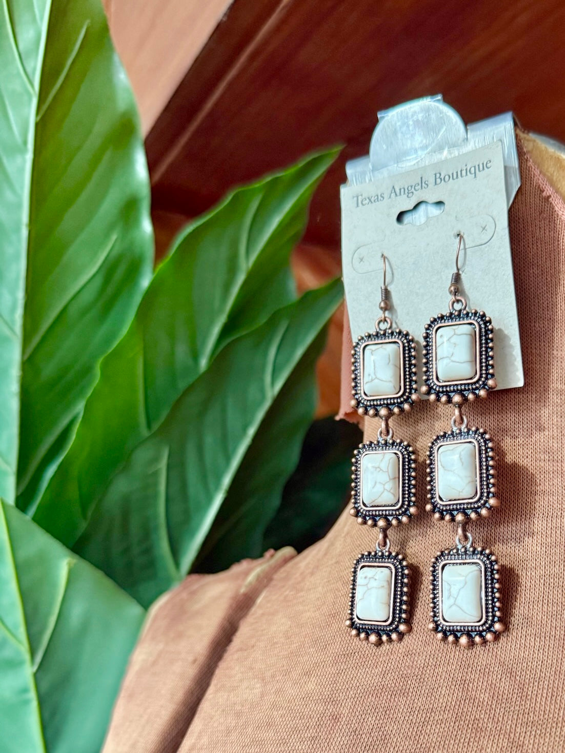 Copper Dangle Earrings