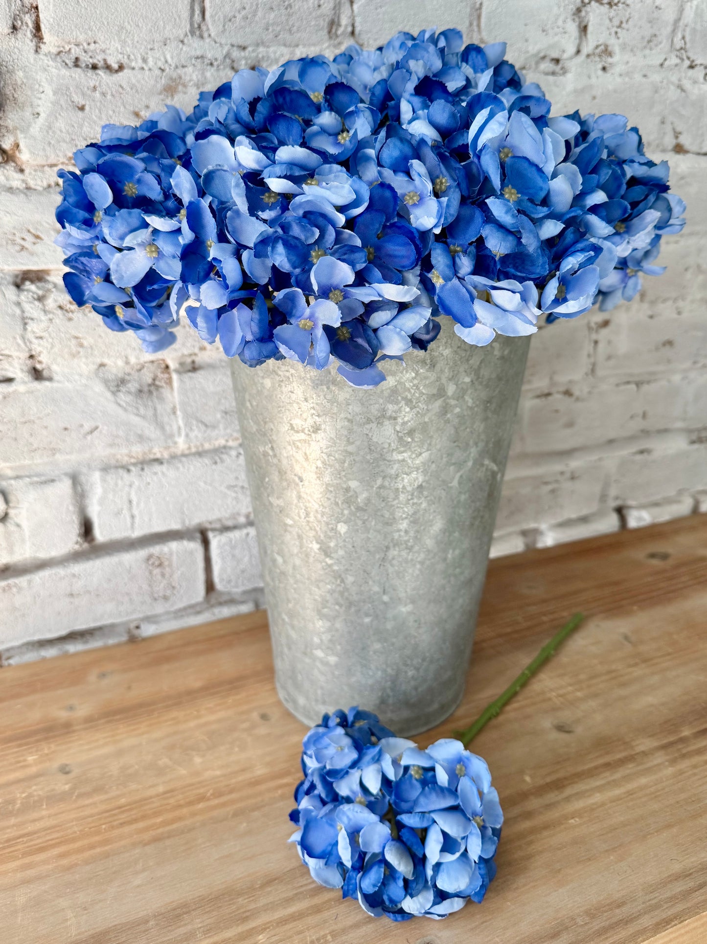 Blue Hydrangea Floral Pick