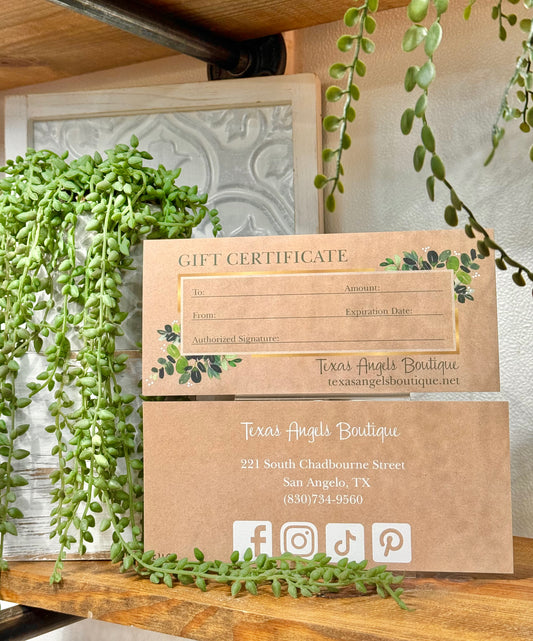 Gift Certificate - $150