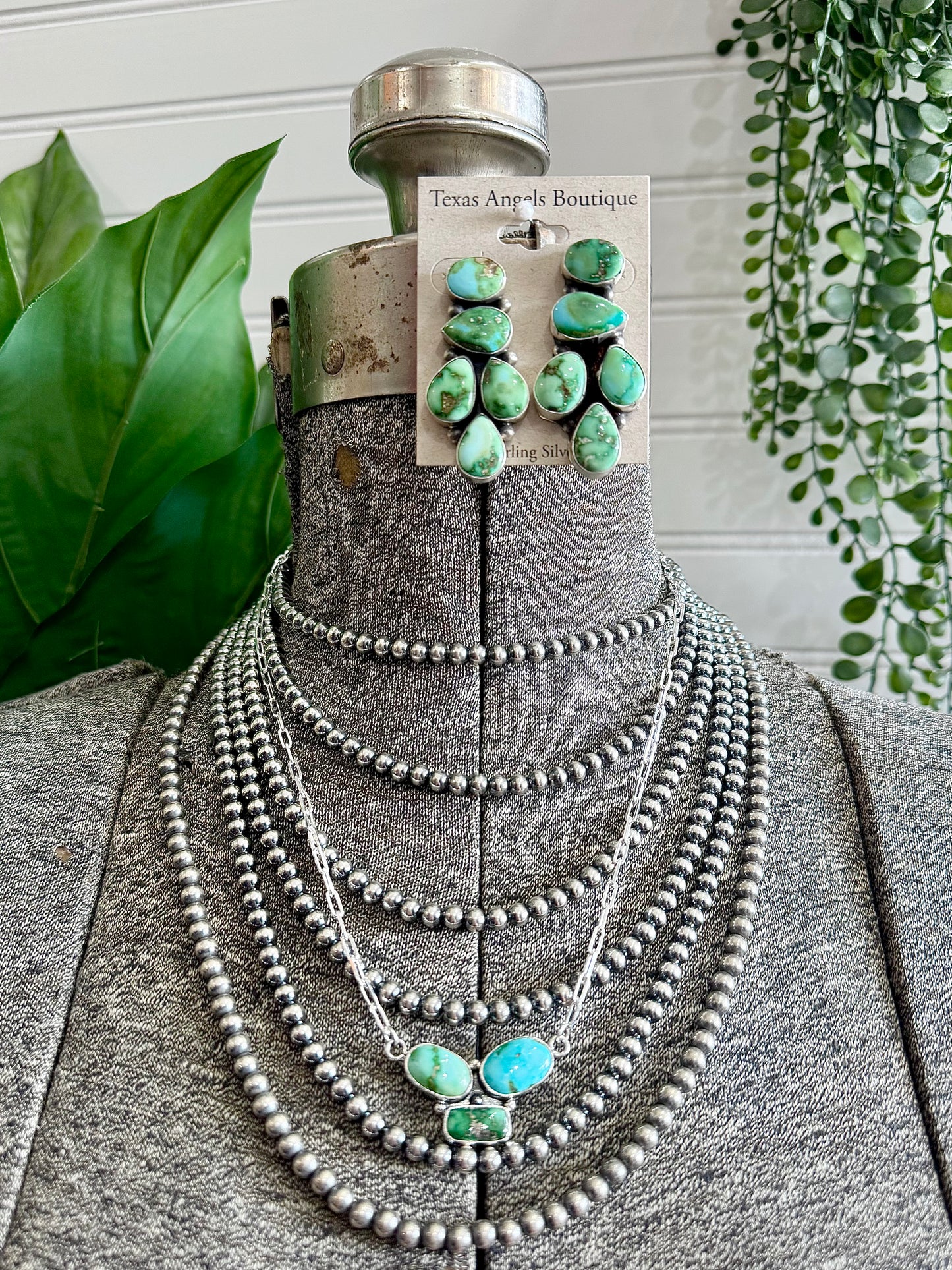 5MM Sterling Silver Navajo Pearl Necklaces