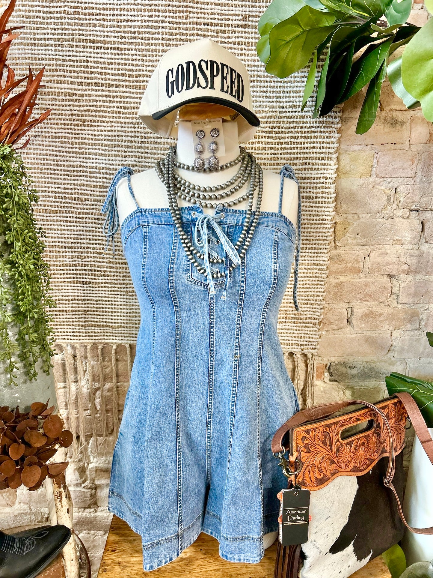 Dreamin' Of The Day Denim Romper