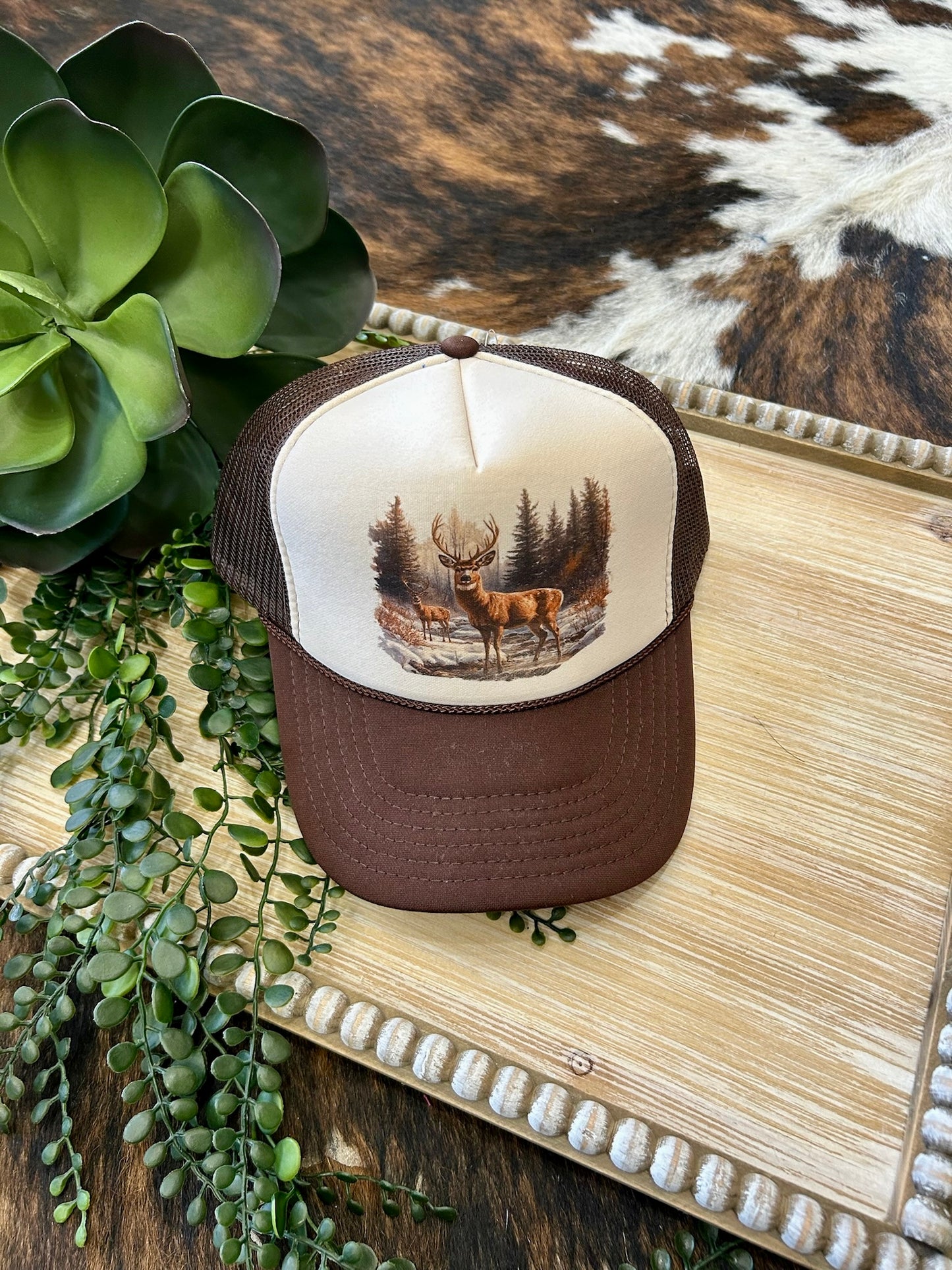 50% Off - Deer Season Brown Trucker Hat