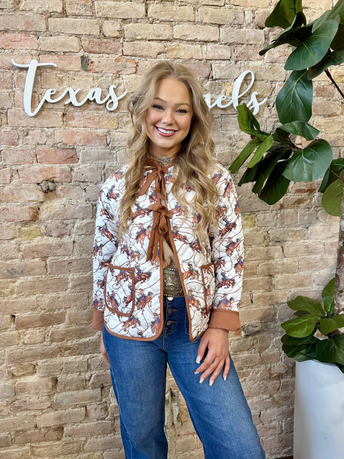 Texas Chica Western Quilted Jacket