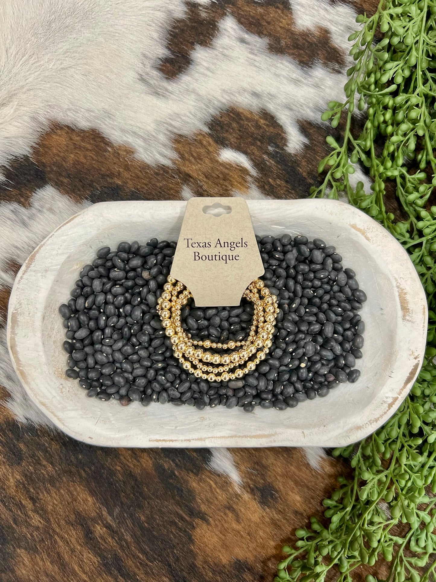 Gold Strechty Bracelet Set