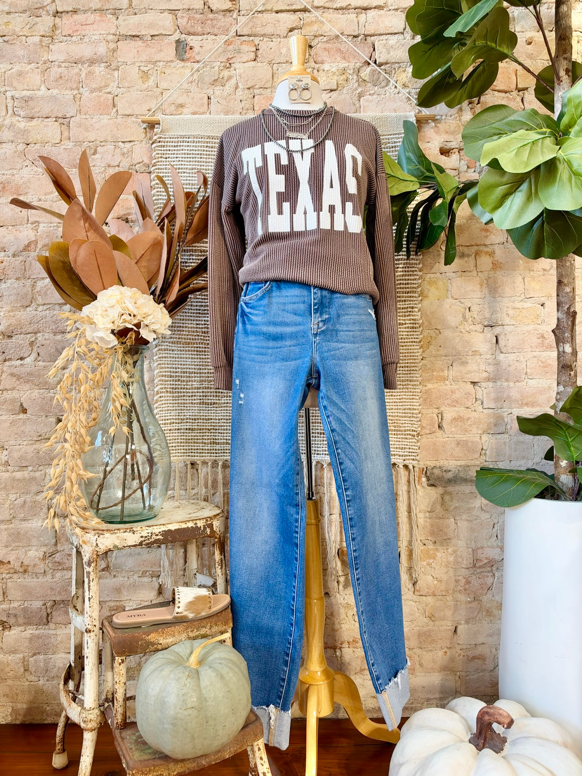 Texas On My Mind Brown Sweatshirt