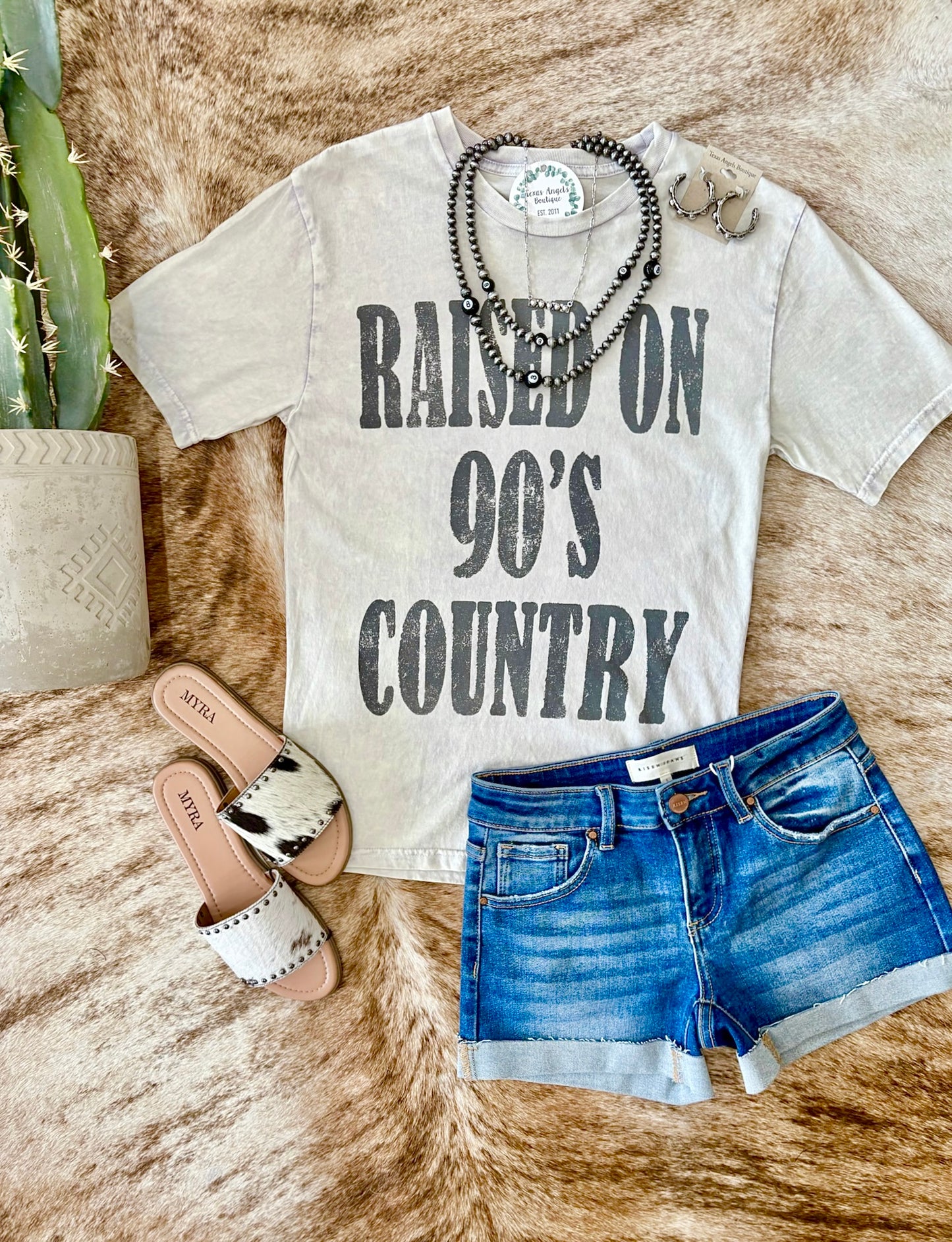 Raised On 90's Country Graphic Tee