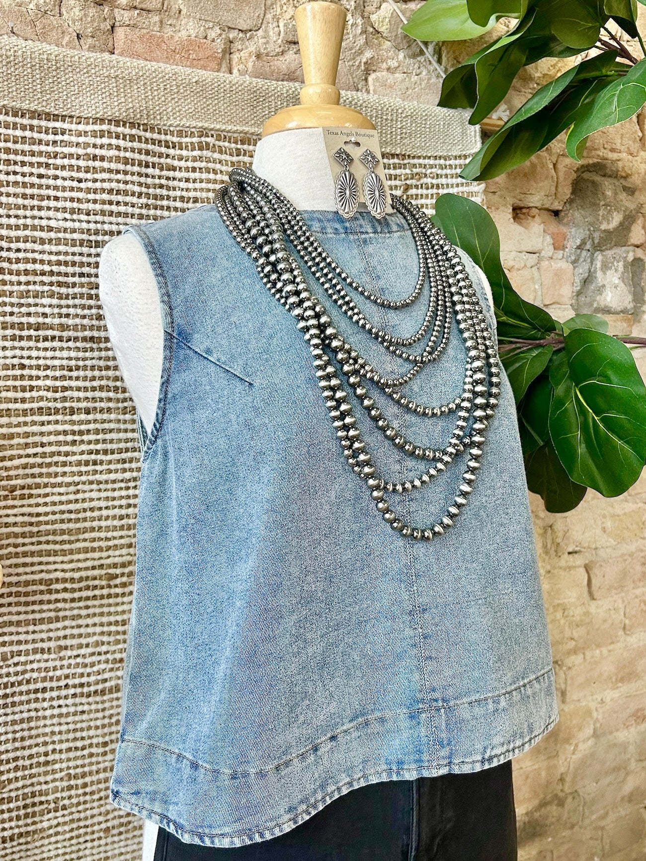 It’s The Thought That Counts Denim Tank