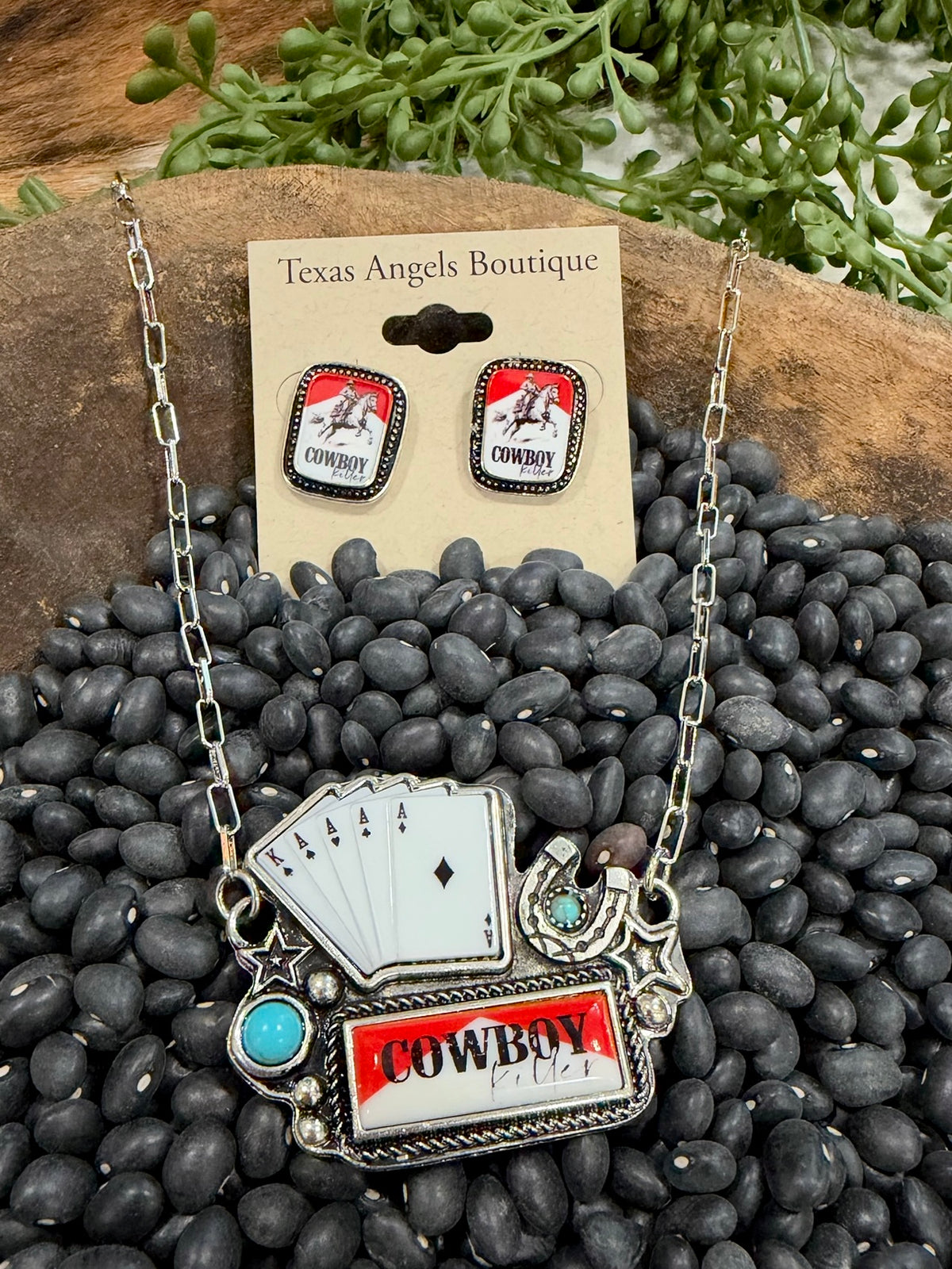 Cowboy Killer Poker Necklace