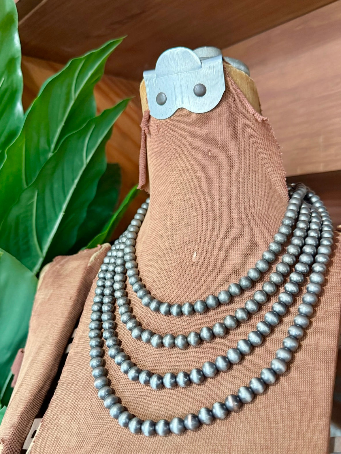 Silver Beaded Necklace