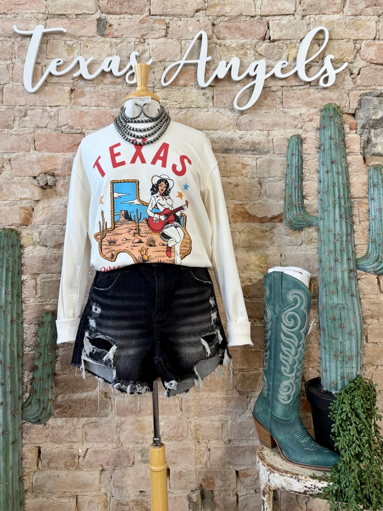 Texas Cowgirl Graphic Sweatshirt