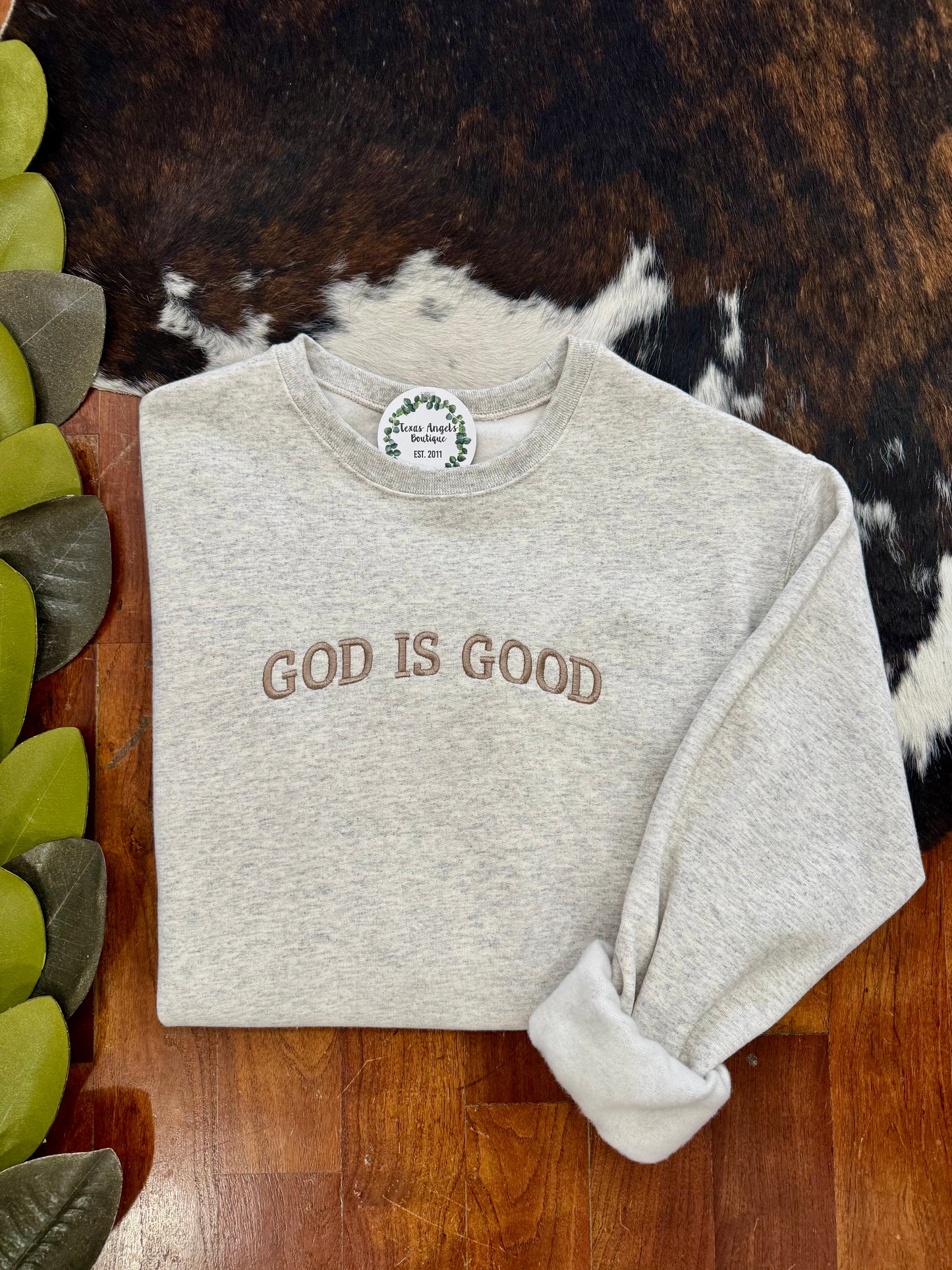 40% Off - Oatmeal God Is Good Sweatshirt
