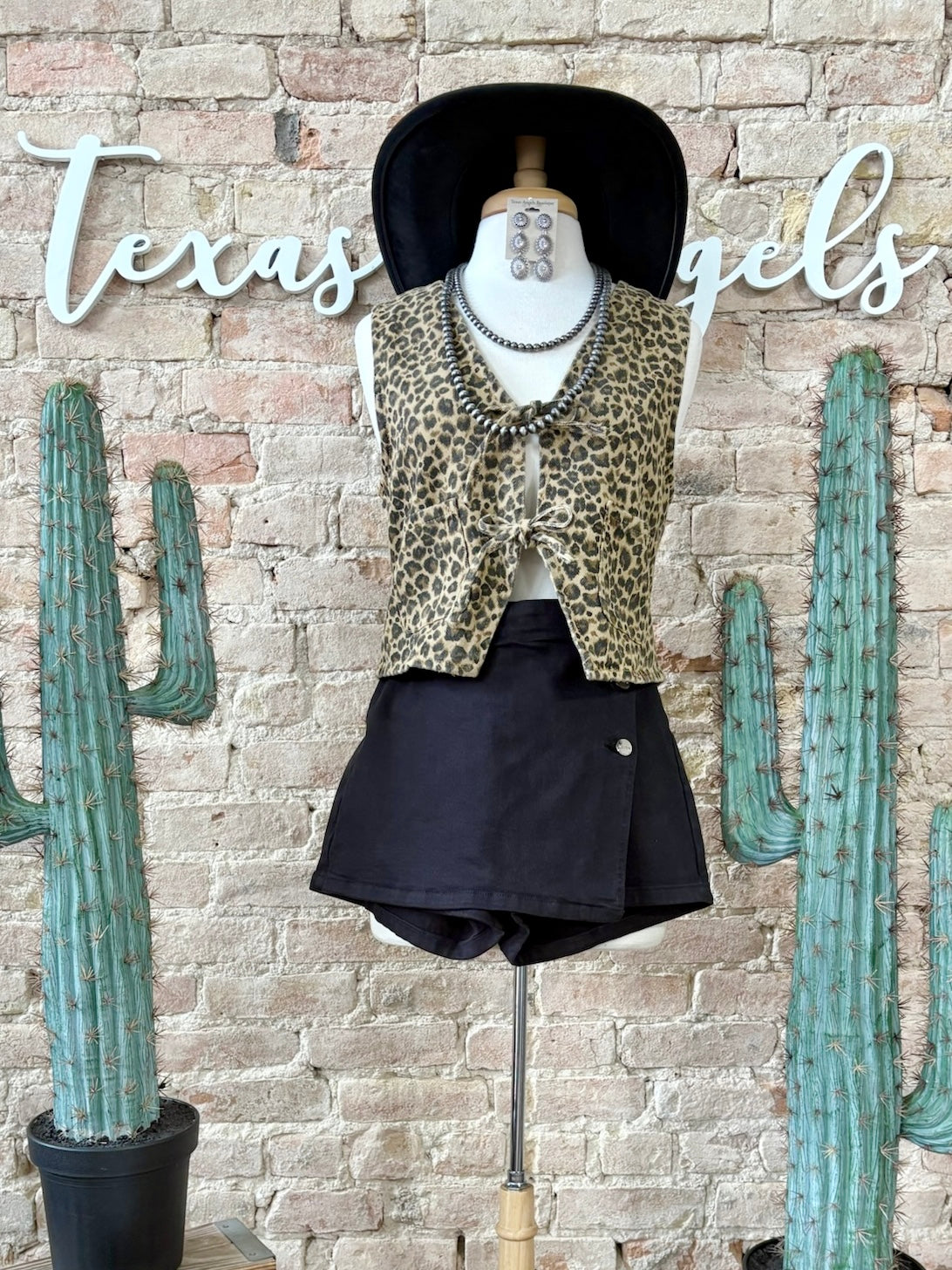 Late Nights Leopard Print Vest