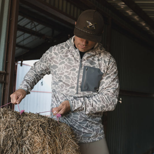 Burlebo Camo Quarter Zip Up