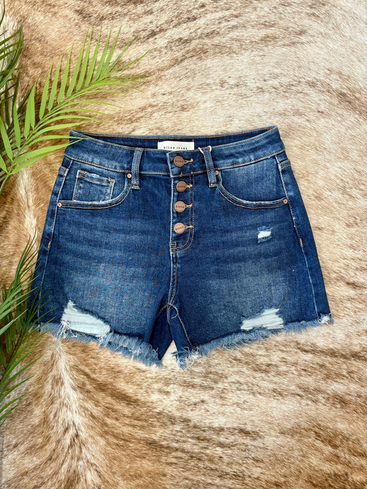 She’s The Reason Denim Risen Shorts