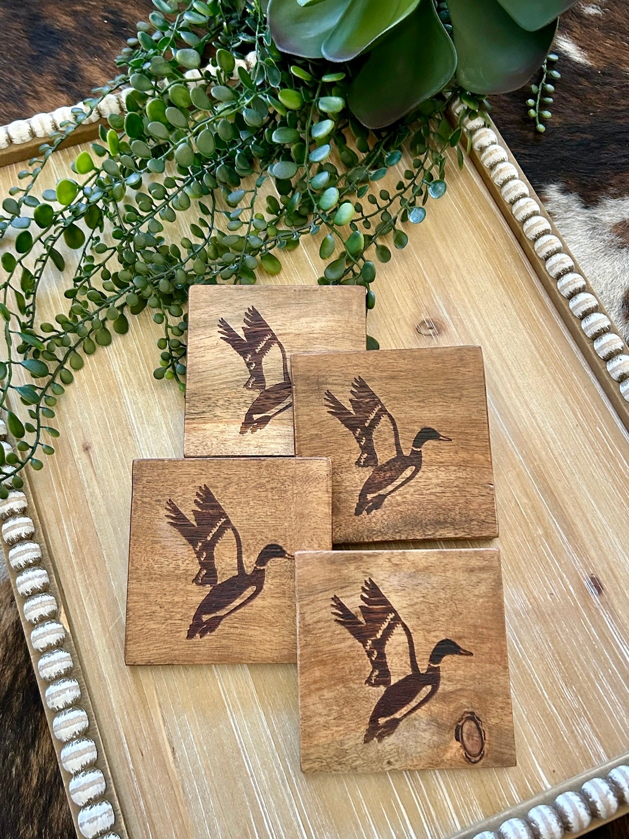 Wooden Duck Coasters