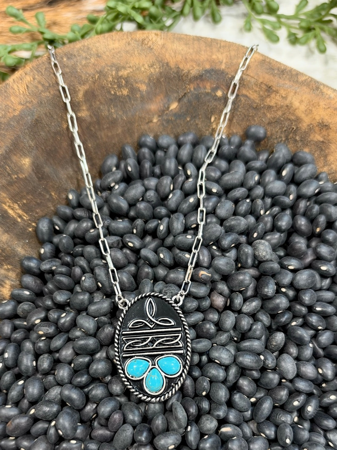 Silver Boot Stitch Necklace