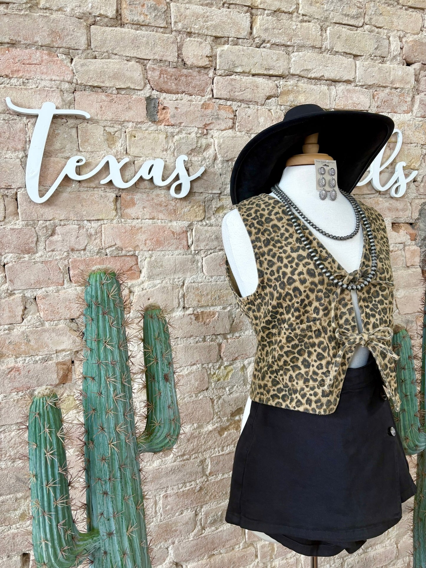 Late Nights Leopard Print Vest