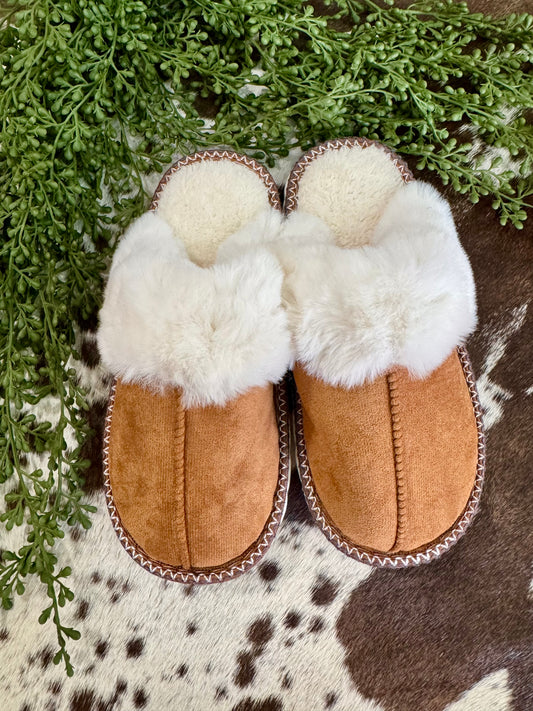 Home Is Where The Heart is Camel House Slippers