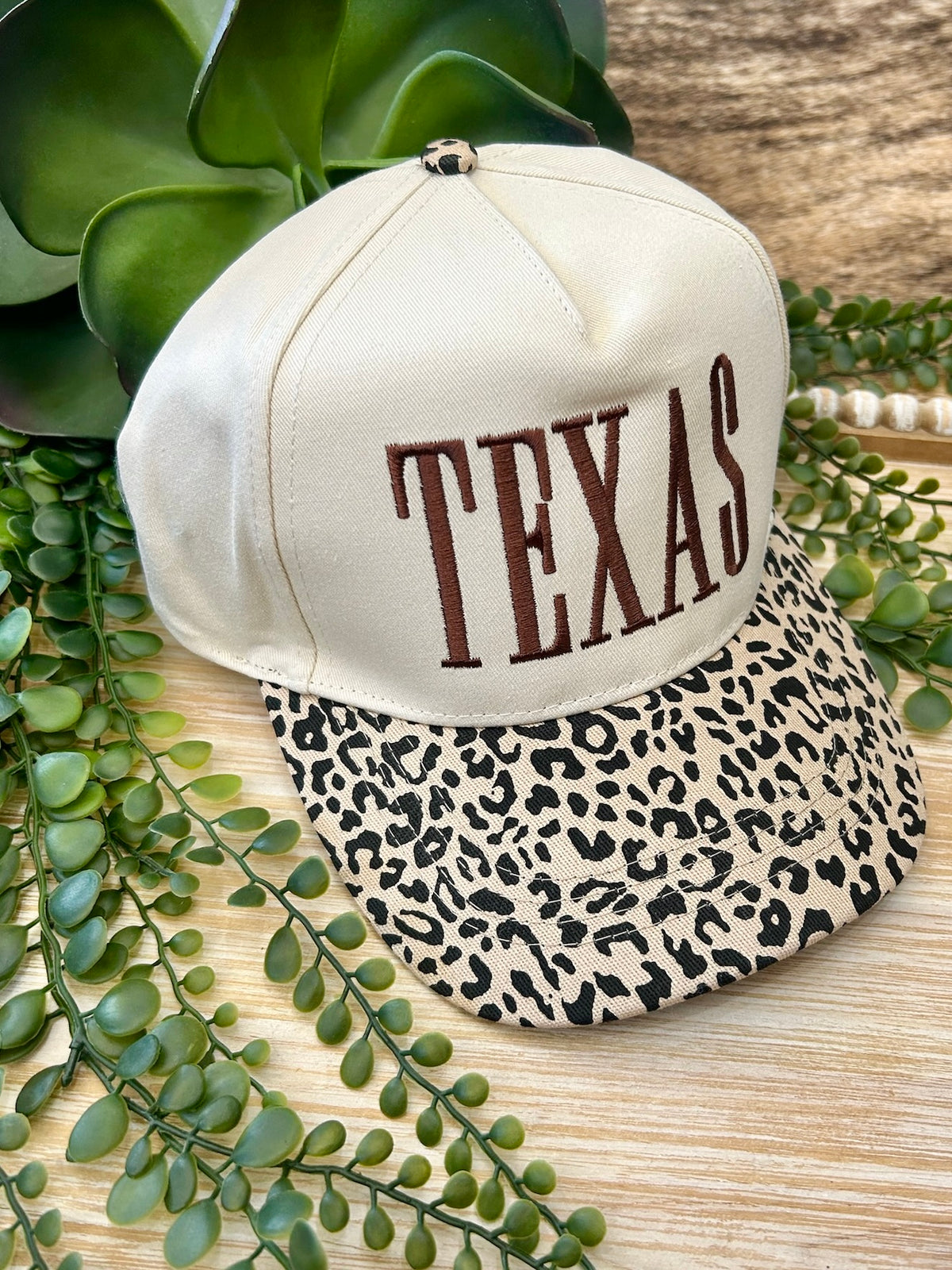 RESTOCK Texas Brown Embroidered Trucker Hat