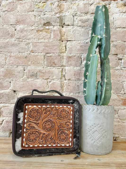 American Darling Tooled Leather Jewelry Box