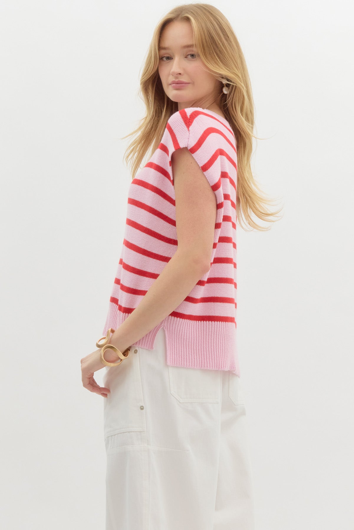 Someone Special Pink Striped Top