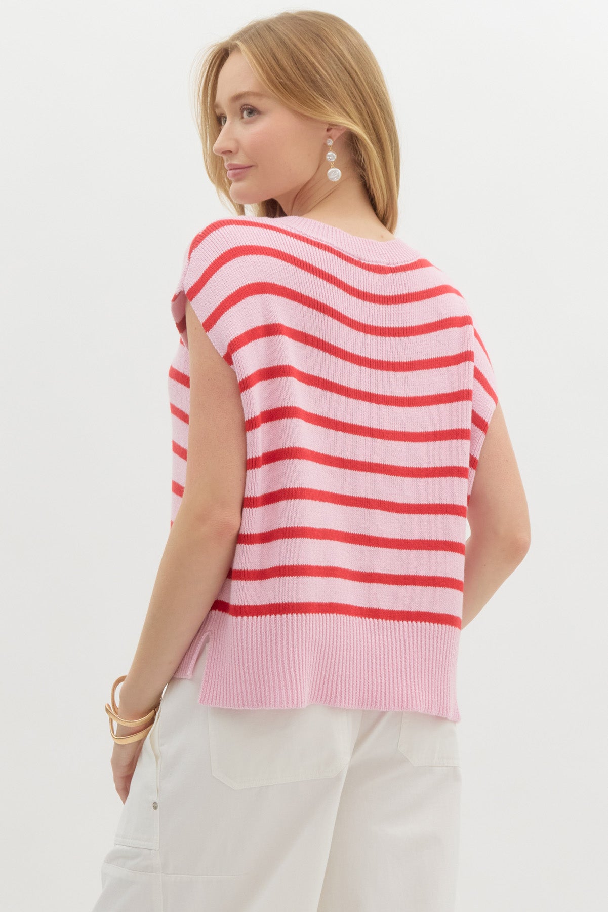 Someone Special Pink Striped Top