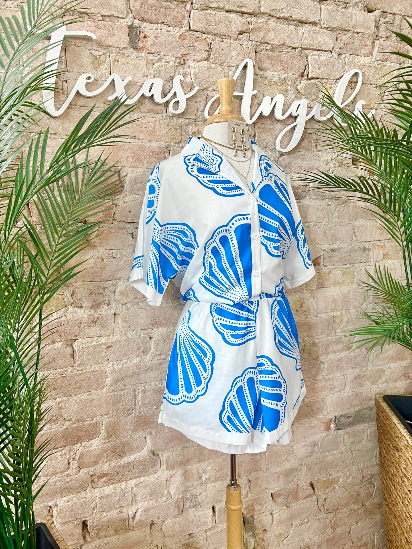 Somewhere Between The Sun & The Shore Seashell Shorts
