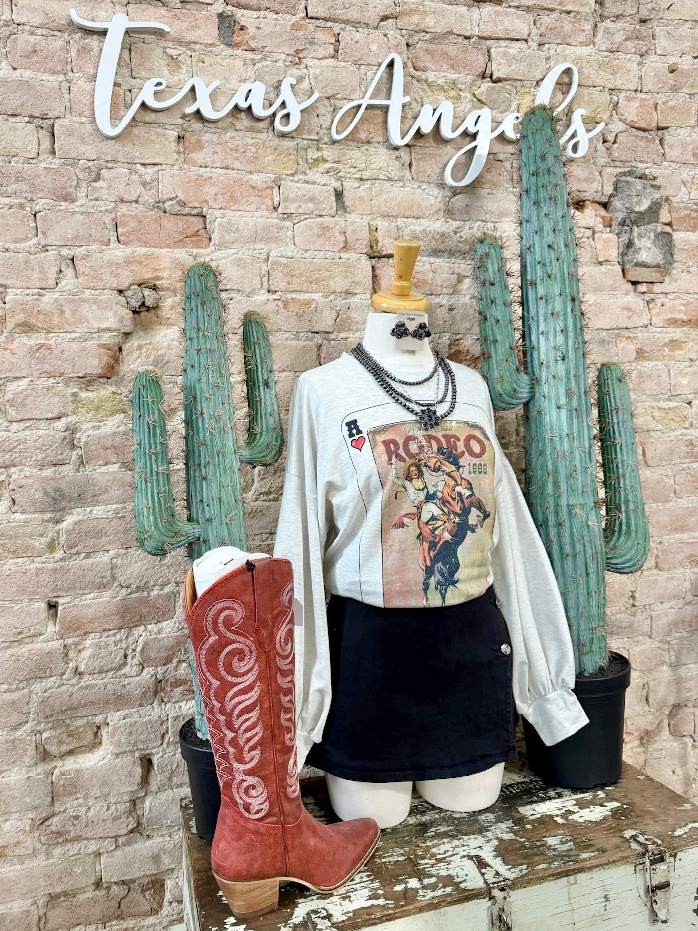 She’s Just A Rodeo Cowgirl Graphic Shirt