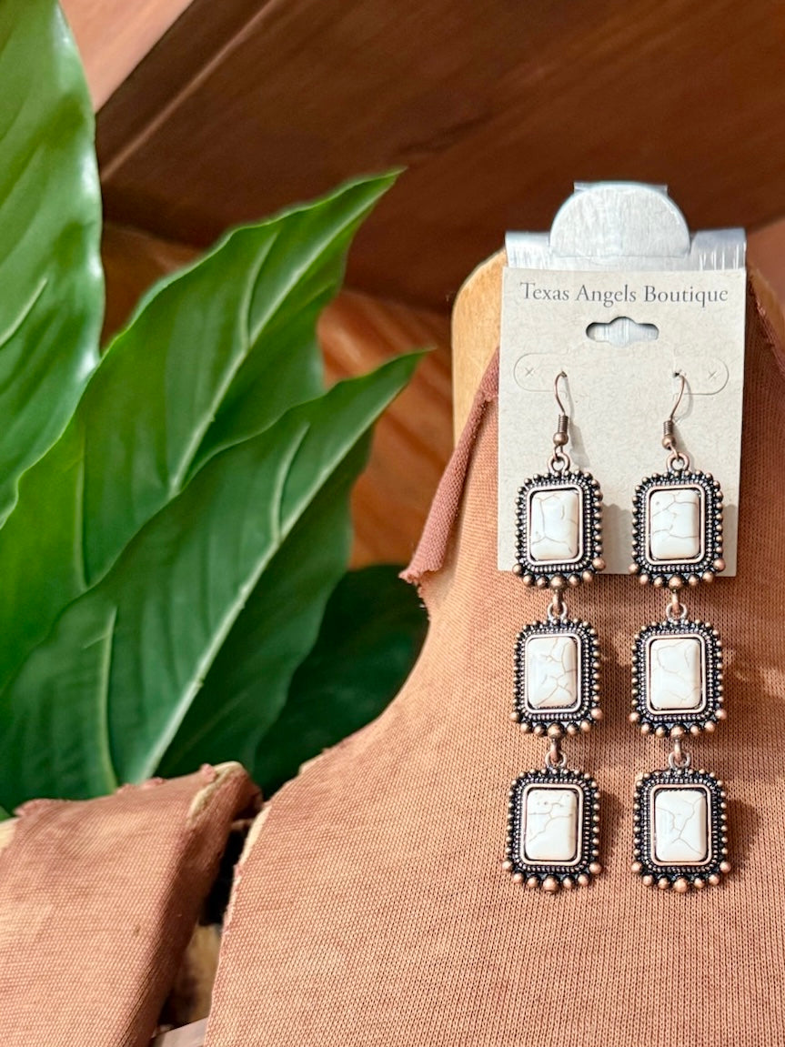 Copper Dangle Earrings