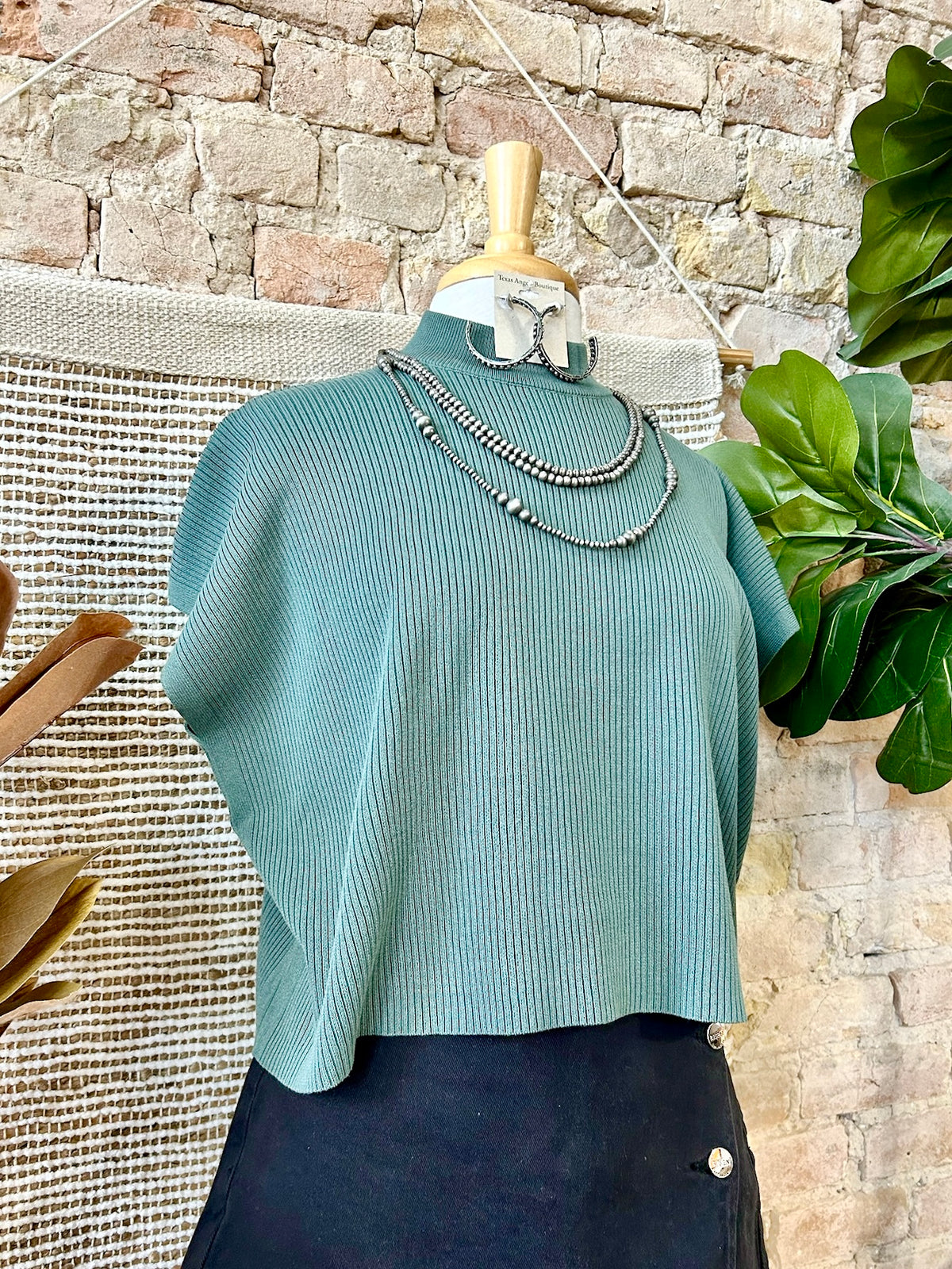 RESTOCK She's From Texas Jade Crop Top