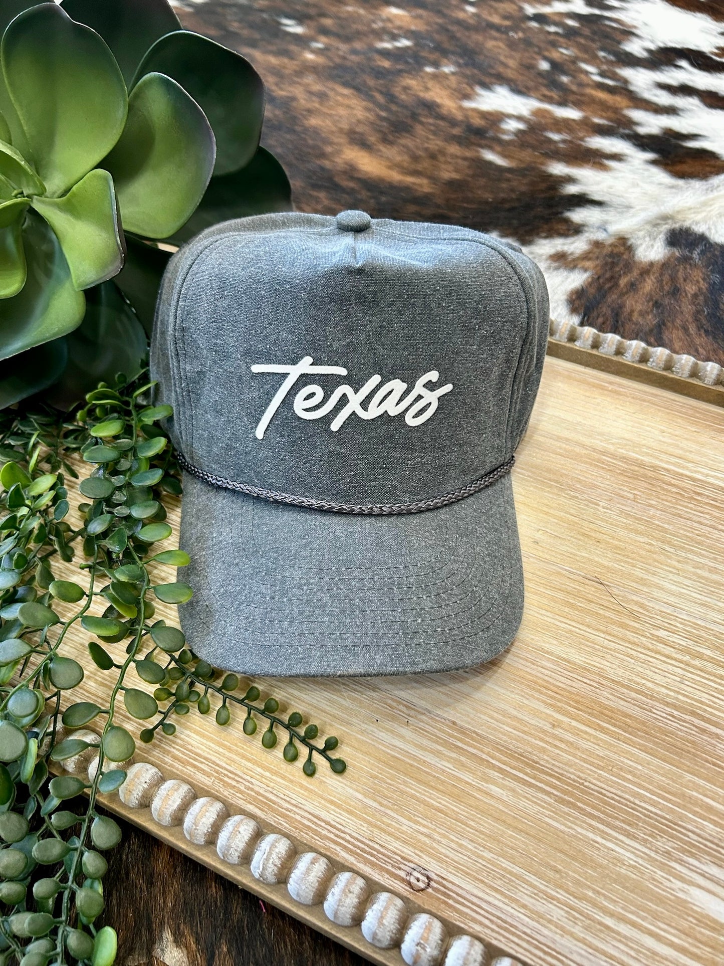 Grey Texas Trucker Cap