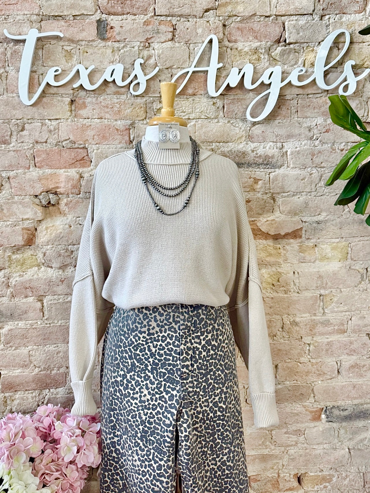 Basically The Best Beige Oversized Sweater