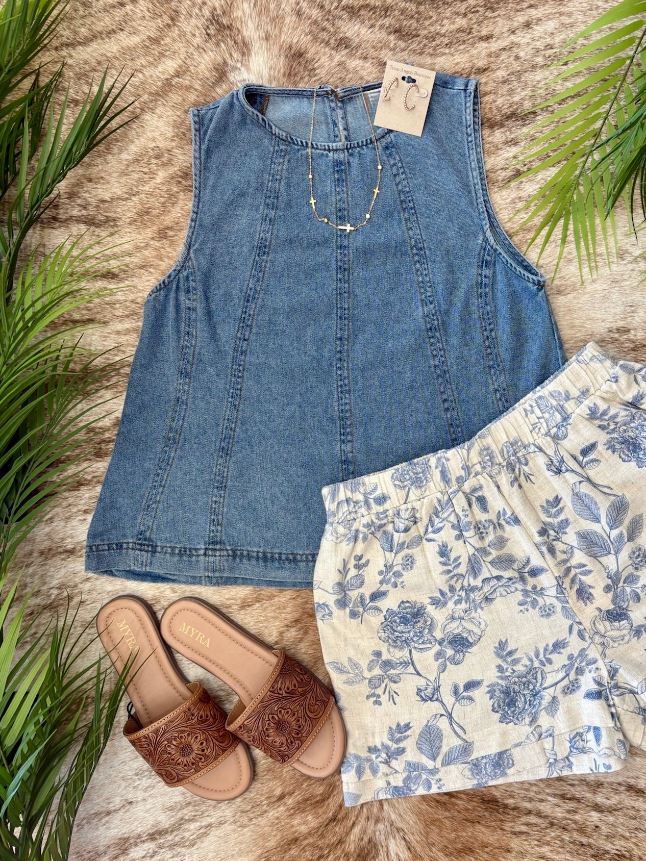 Outer Banks Denim Tank