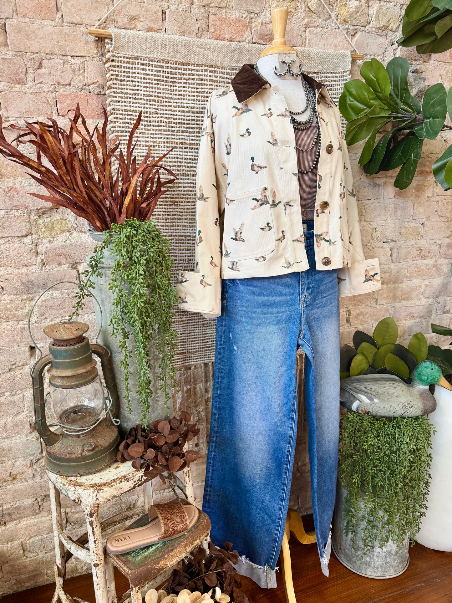 By The Creek Mallard Duck Corduroy Jacket