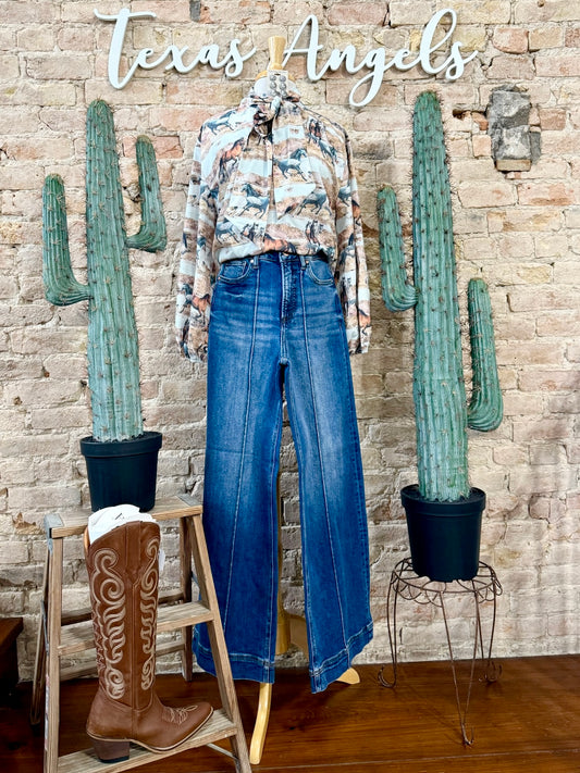 Wild & Free Western Blouse