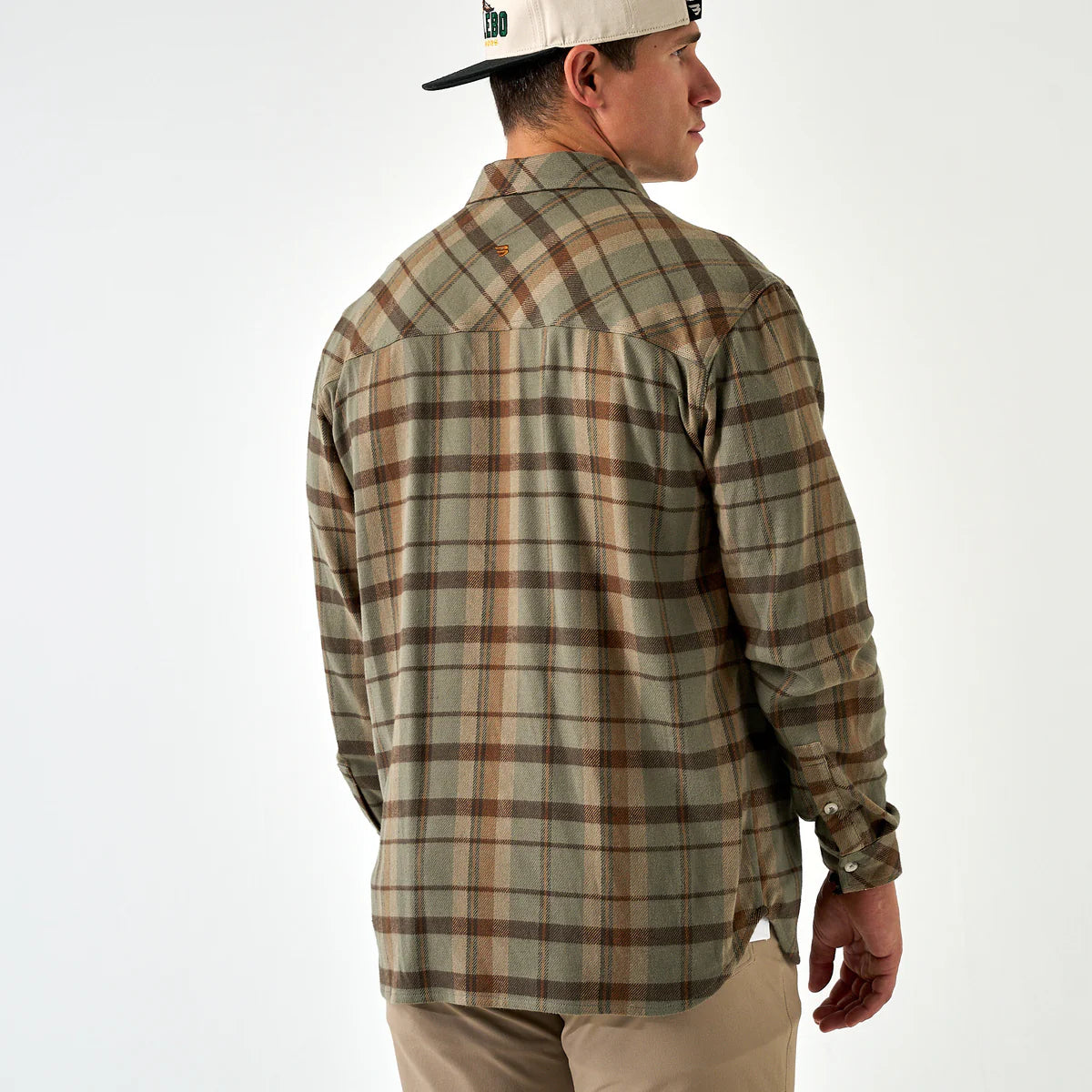 Burlebo Olive Flannel Shirt