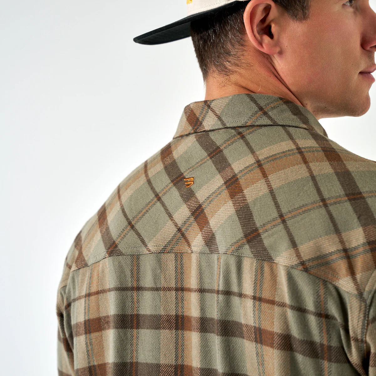 Burlebo Olive Flannel Shirt