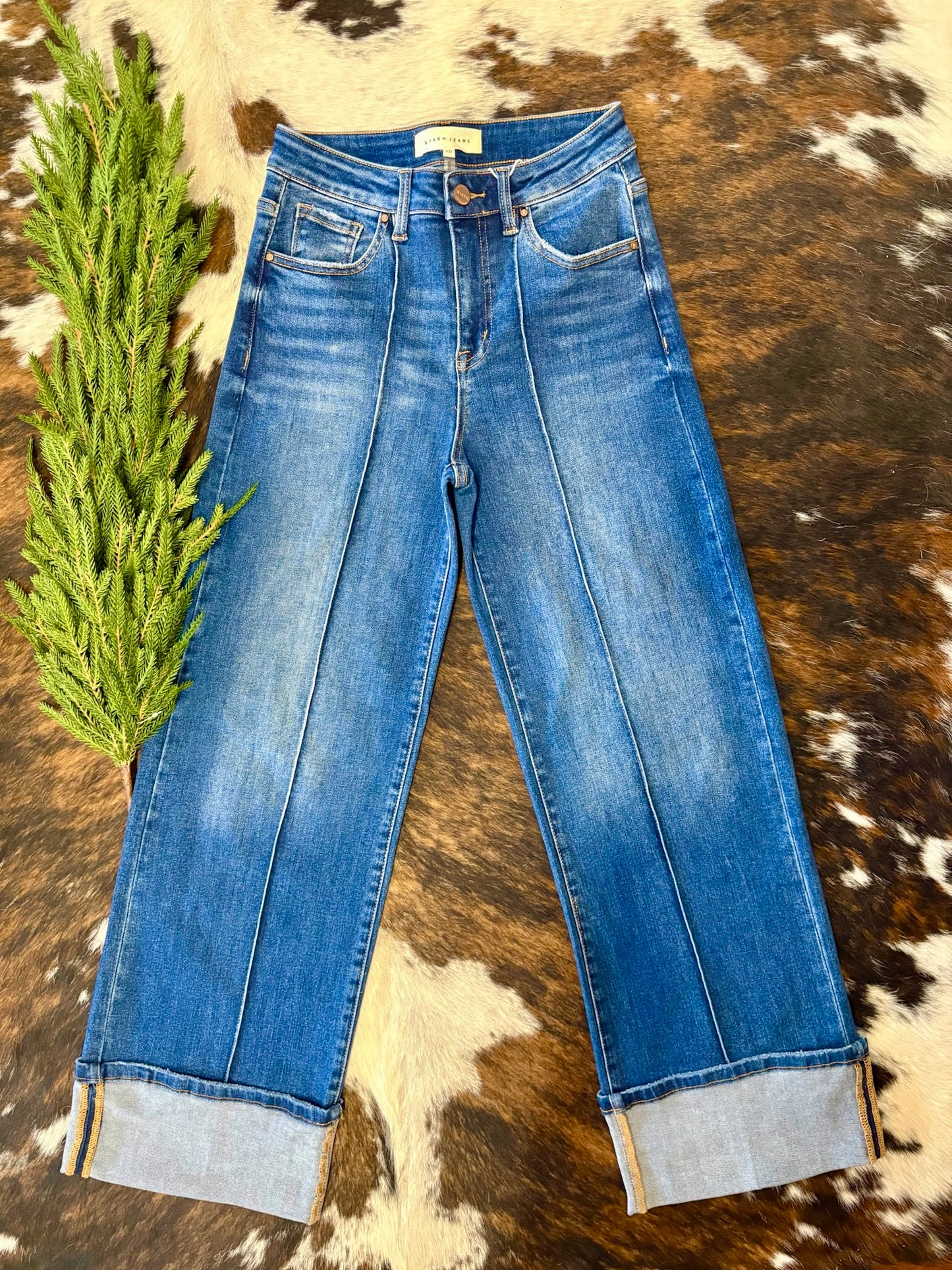 Wishing You The Best Wide Leg Risen Jeans