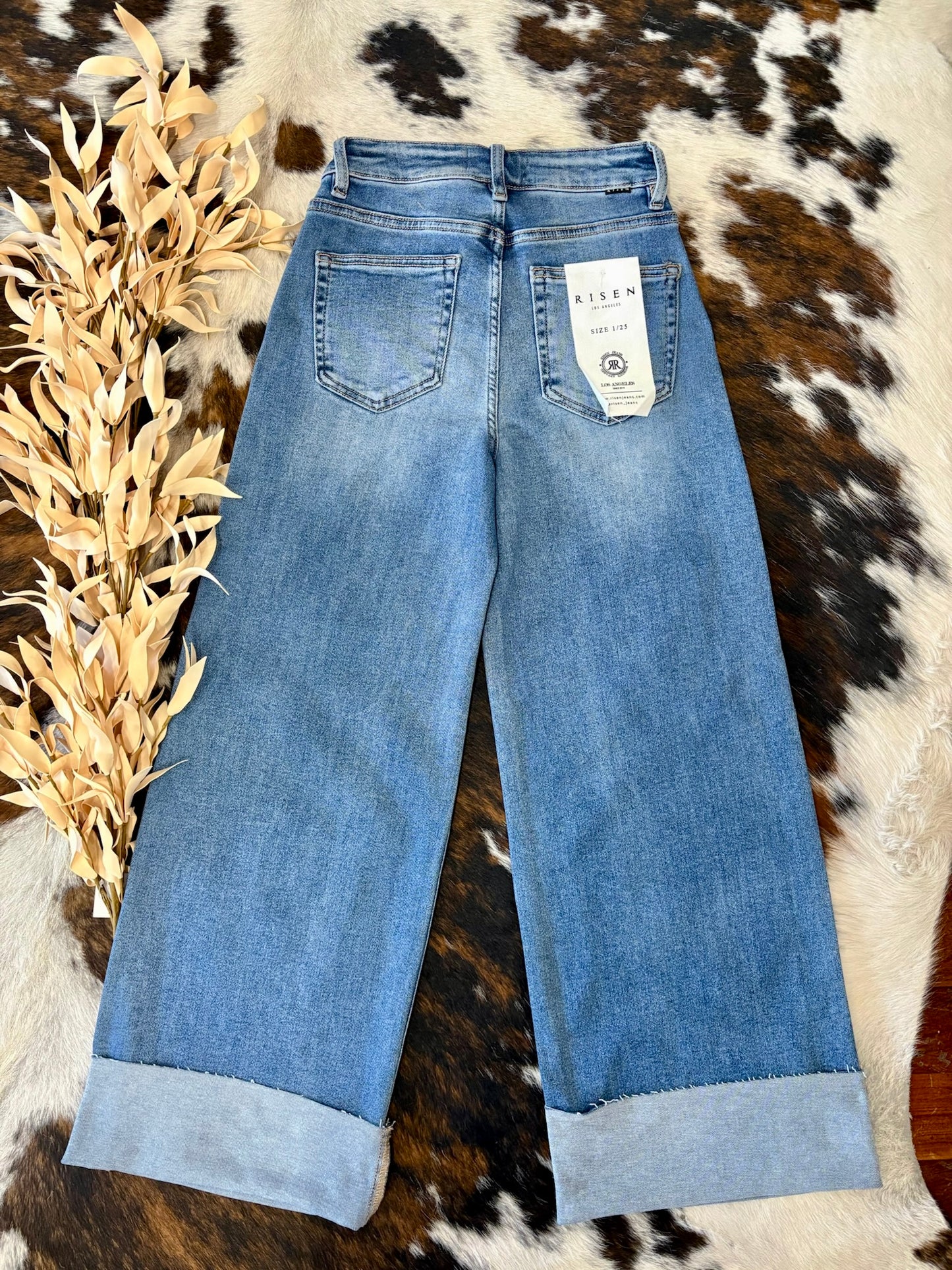 When The Stars Come Out Wide Leg Risen Jeans