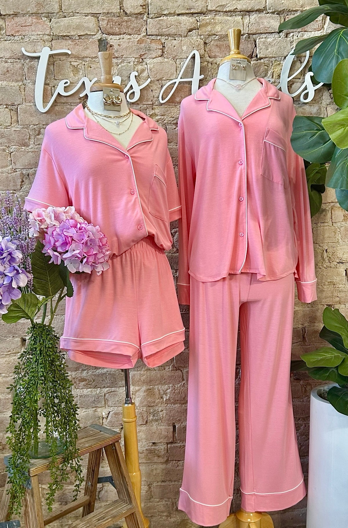 Love Me Like You Do Pink PJ Set