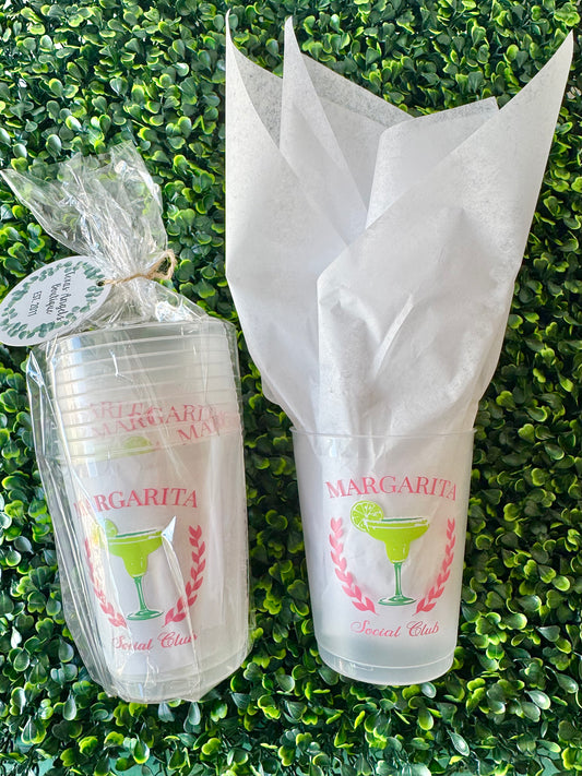 Margarita Social Club Plastic Party Cups