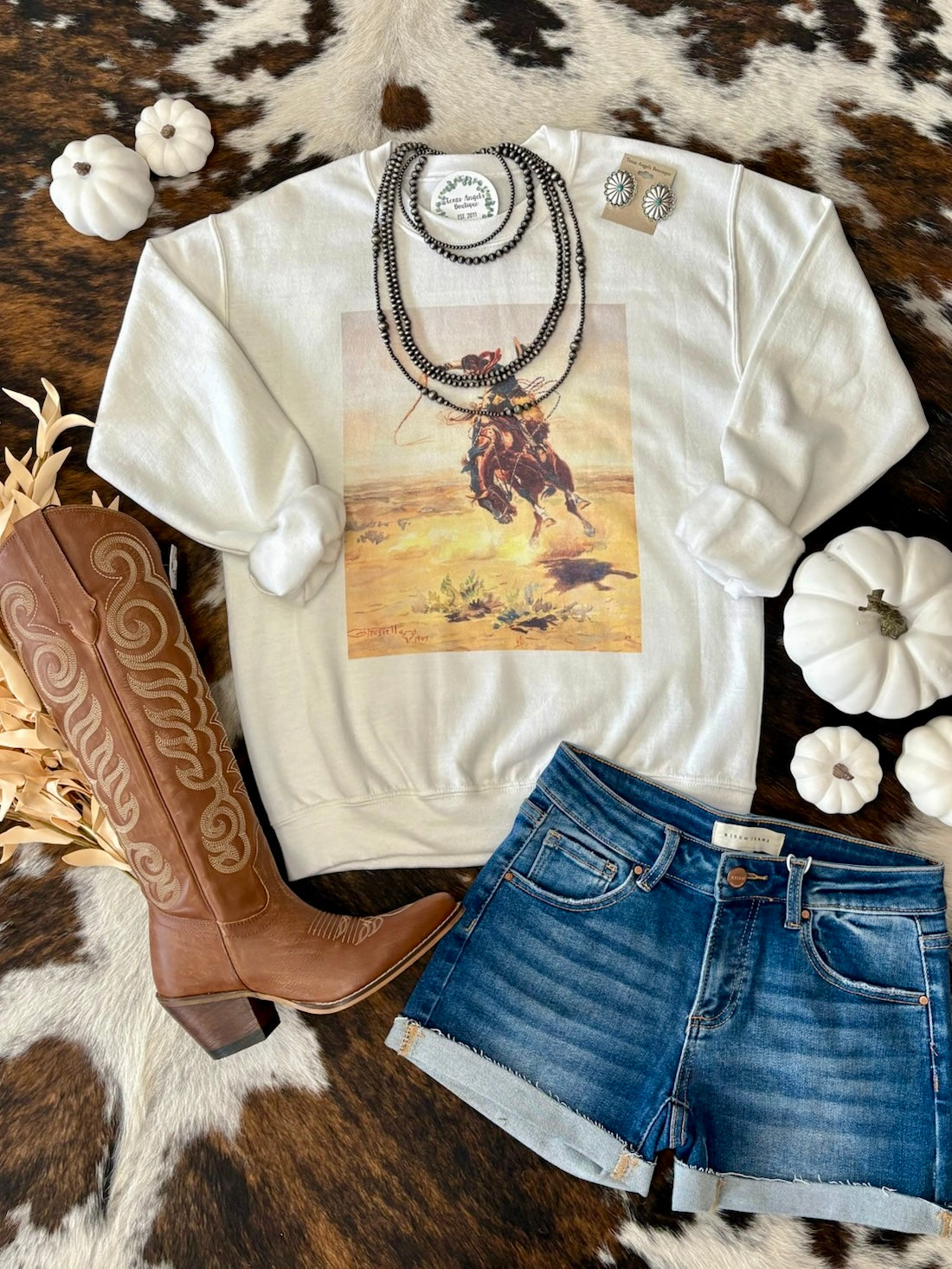 Buckin' Bronco Cowboy Sweatshirt