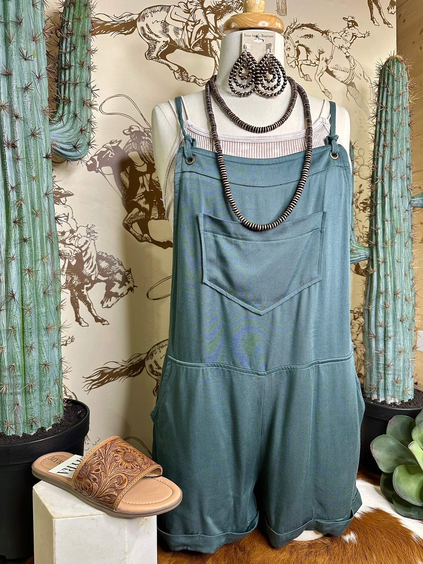 RESTOCK Let's Take A Road Trip Jade Romper