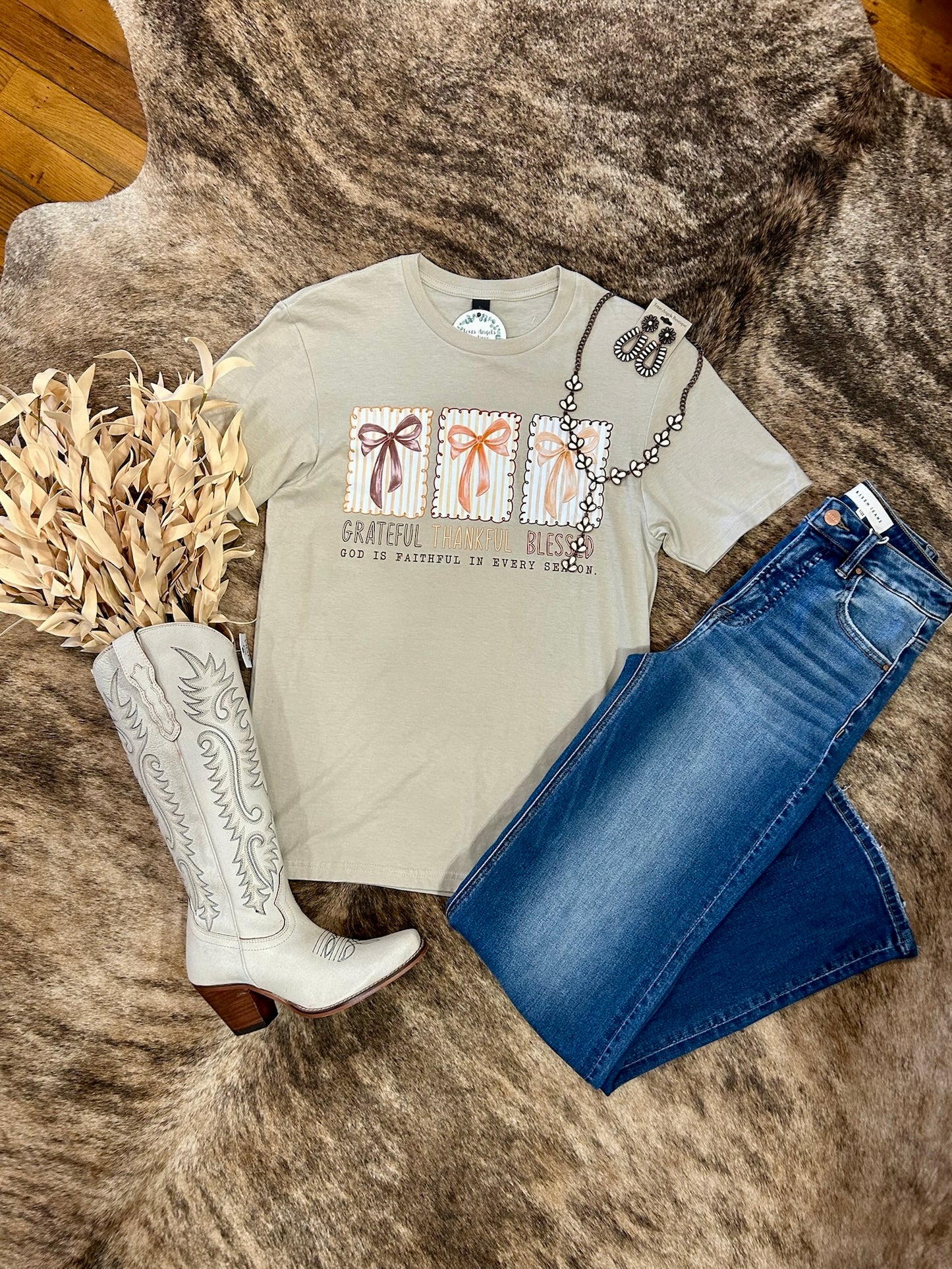 Grateful Thankful Blessed Graphic Tee