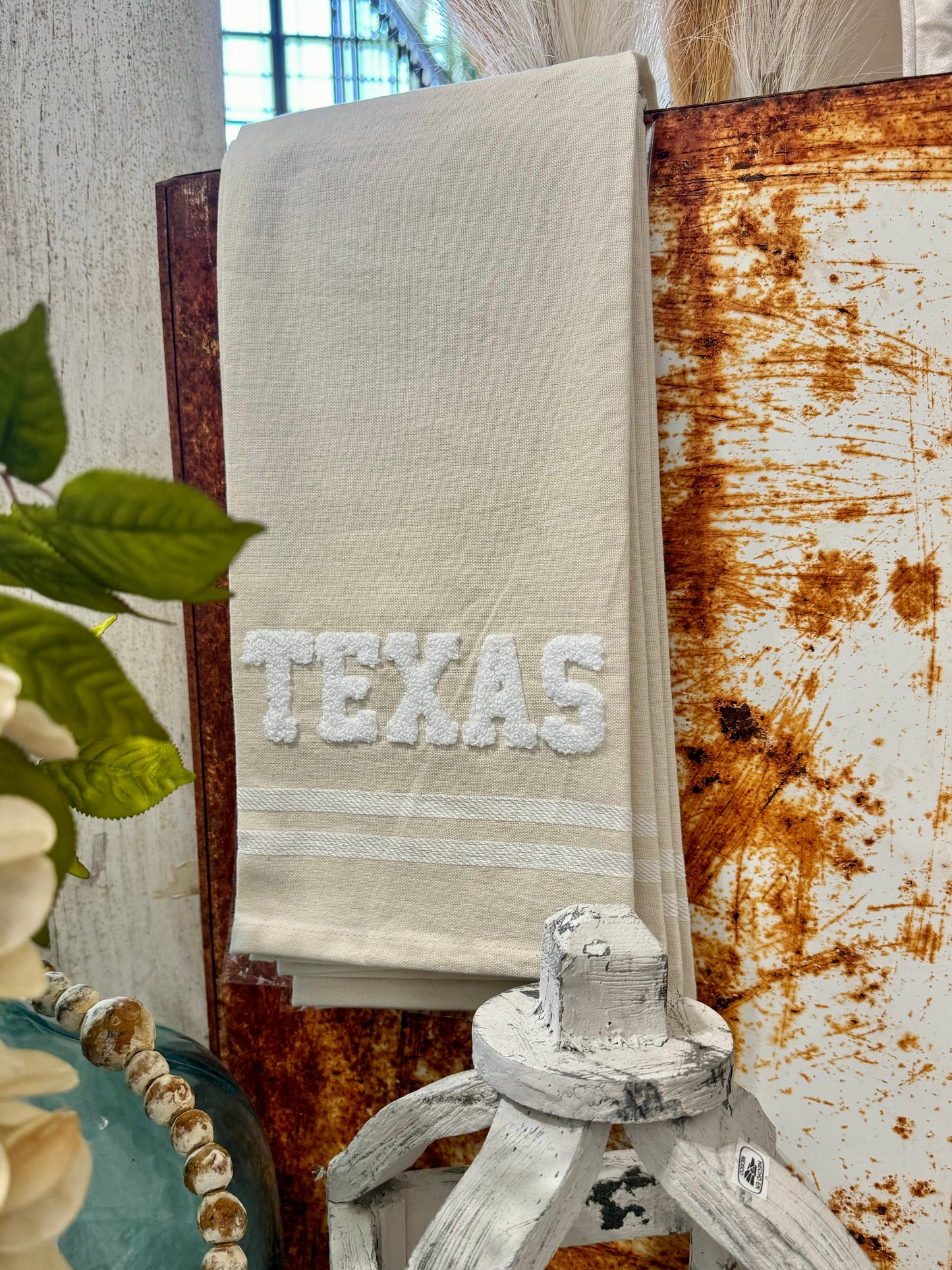 Embroidered Texas Hand Towel